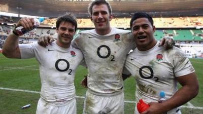 England try scorers Ben Foden, Tom Croft and Manu Tuilagi