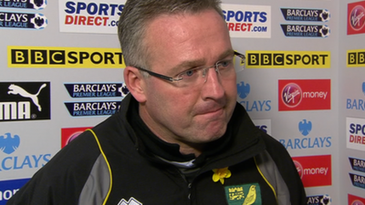 Norwich manager Paul Lambert