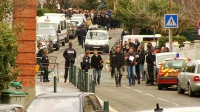 Scene of Toulouse shootings