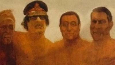 A painting from the Dubai Art festival