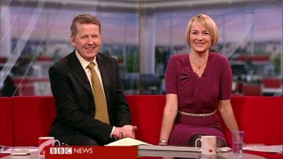 Bill Turnbull and Louise Minchin
