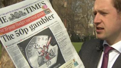 Newspaper front page