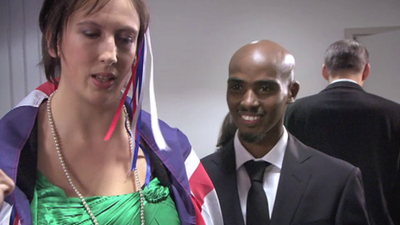 Miranda and Mo Farah