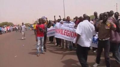 Coup supporters occupied the airport's runway