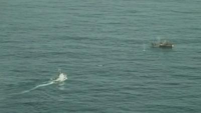 Ryou-Un Maru under-fire
