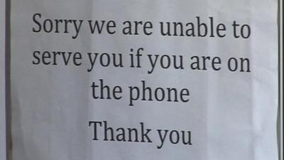 Coffee shop sign