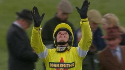 Neptune Collonges, ridden by Daryl Jacob, wins a dramatic Grand National