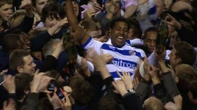 Reading celebrate promotion to the Premier League