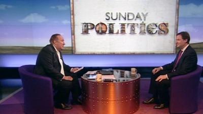 Andrew Neil and Nick Clegg