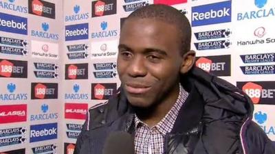 Bolton midfielder Fabrice Muamba