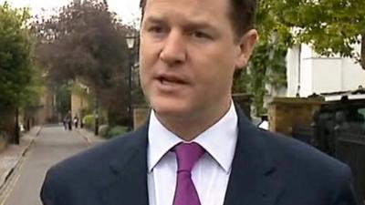 Liberal Democrat leader Nick Clegg