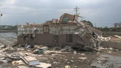 The aftermath of the tornado