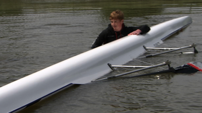 John Inverdale dunks boy in river