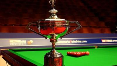 World Snooker Championship trophy