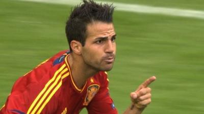 Spain's Cesc Fabregas