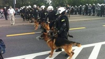 Police in Warsaw