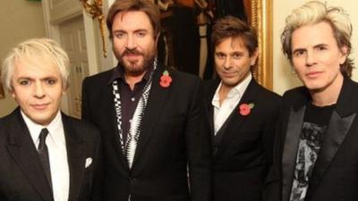 Nick Rhodes, Simon Le Bon, Roger Taylor and John Taylor of Duran Duran