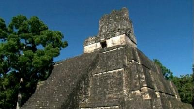 A Mayan pyramid