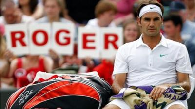 Six-time Wimbledon champion Roger Federer