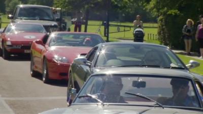 Cars at Longleat in Wiltshire