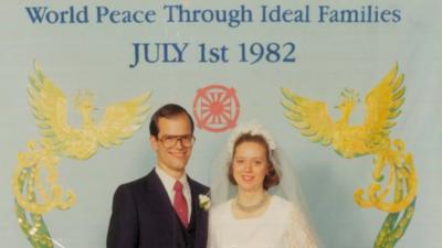 Newlywed couple