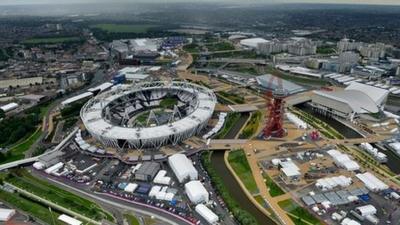 Olympic Stadium and Olympic Park in Stratford, London