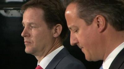 Nick Clegg and David Cameron