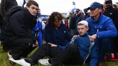 McIlroy's ball hits spectator at The Open