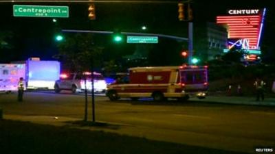 Scene of shooting in Denver