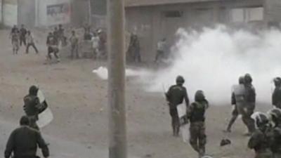 Violence at the site of eviction