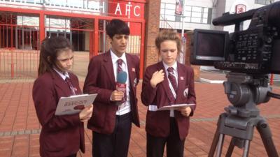 School Reporters from Macmillan Academy