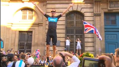 Tour de France winner, Bradley Wiggins