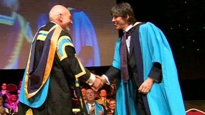 Sir Patrick Stewart and Professor Brian Cox