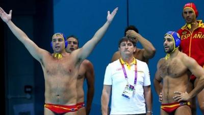 Spain protest after disallowed goal