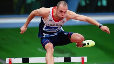 Welsh Olympic hurdler Dai Greene