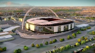 Animated flythrough of Wembley Stadium