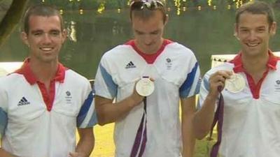 Richard and Peter Chambers and Chris Bartley (right)