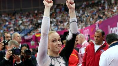 Romanian's Sandra Raluca Izbasa wins women's vault