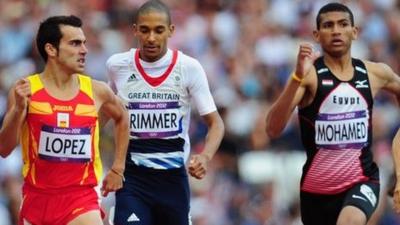 Michael Rimmer in action in 800m