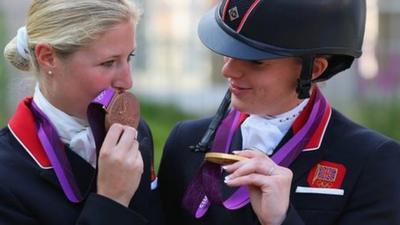 Medal delight for dressage pair