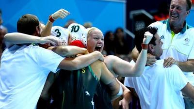 Australia celebrate prematurely.