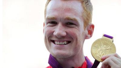 Rutherford with gold medal