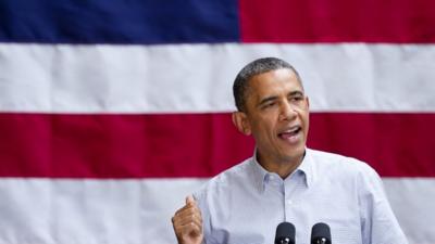 Barack Obama in Chicago on 12/8/12