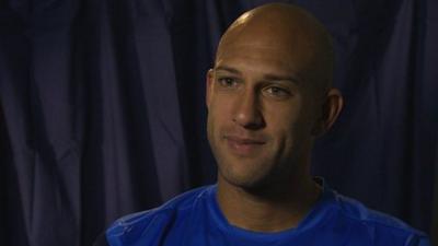 Everton goalkeeper Tim Howard