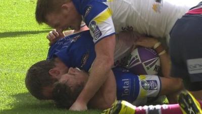 Hodgson try wins cup for Warrington