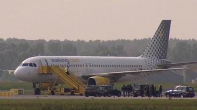 Plane on tarmac