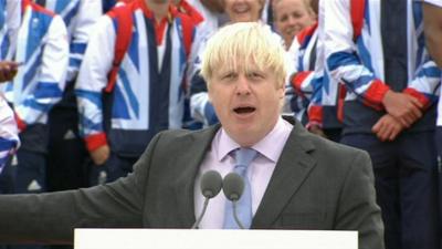 London Mayor Boris Johnson