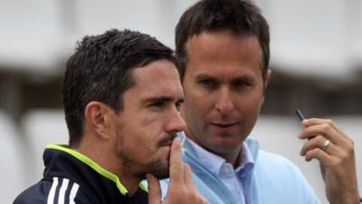 Kevin Pietersen and Michael Vaughan