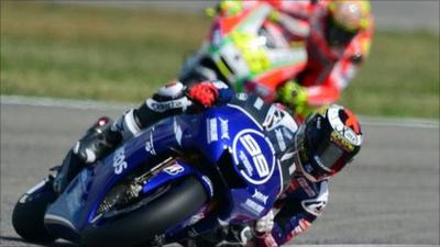 Jorge Lorenzo and Valentino Rossi