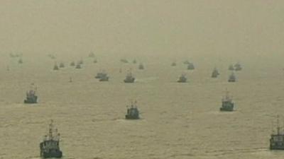 Chinese fishing boats